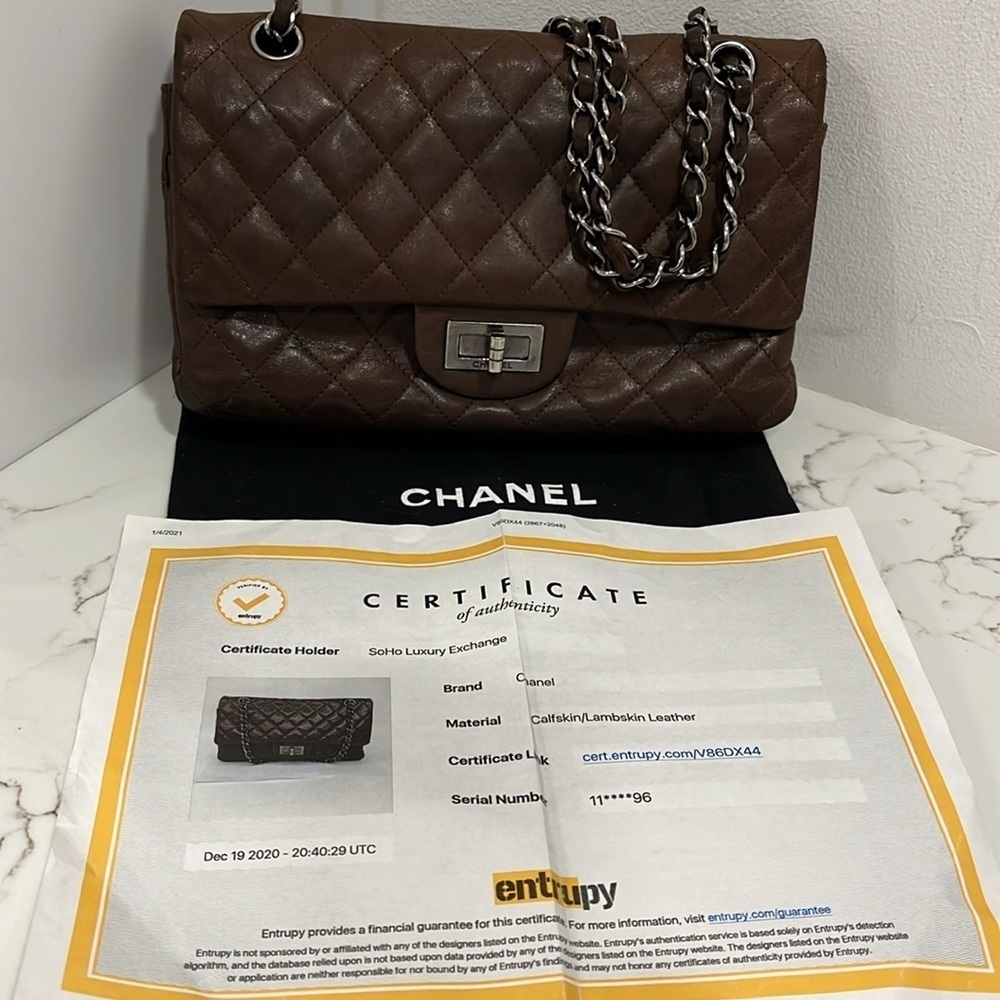 Chanel Double Flap Lambskin leather bag - Picture 14 of 14